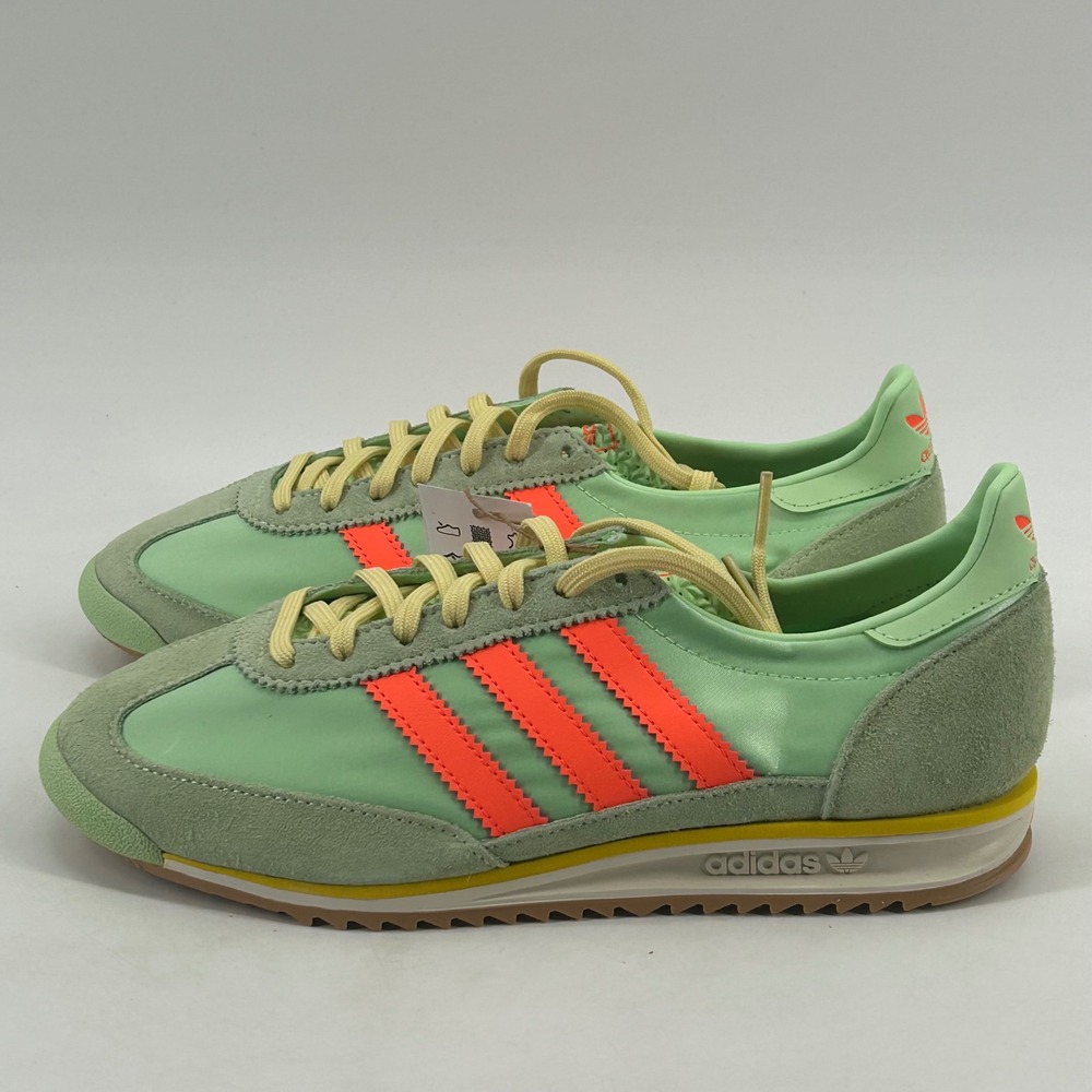 Adidas SL 72 OG Mens 6 Green Red Nylon Suede Sneakers JI0197 New With Tags